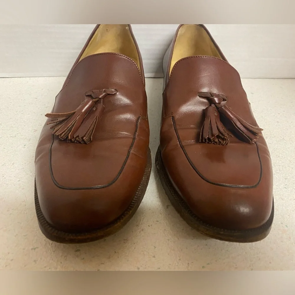 Cole Haan Italian Chestnut Tassel Loafers